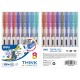 Ручка роллерн. Deli Think (EQ300-8C) ассорти d=0.5мм (8шт) стреловидный пиш. наконечник