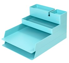 Органайзер настольный Deli ENS001blue Nusign синий пластик