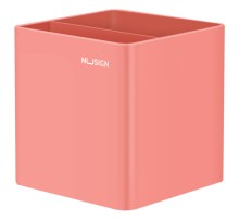 Подставка Deli ENS011PINK Nusign для пишущих принадлежностей розовый пластик