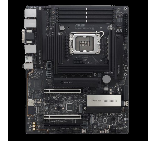 Материнская плата ASUS PRO WS Z890-ACE SE LGA1851 ATX 4хDDR5 3xPCIEx16 4xM.2 Thunderbolt USB-C HDMI 2.5GLAN 10GLAN