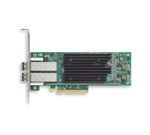 Сетевой адаптер Qlogic QLE2772-SR-SP (MA2810401-C2 C) 32Gb/s FC HBA, 2-port, PCIe v4.0 x8, LowProfile, LC SR MMF, В комплекте две планки (LP + FH)