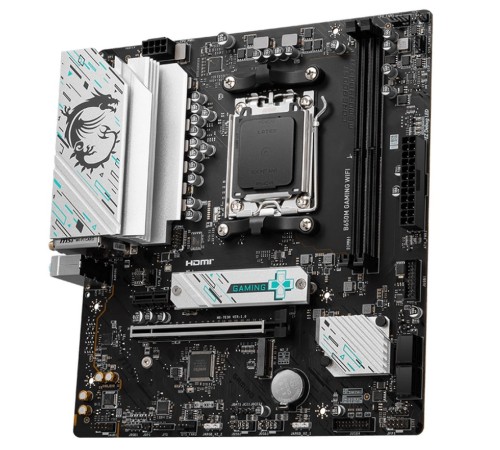 Материнская плата MSI B650M GAMING WIFI B650, AM5, 2*DDR5, 1*PCIEx16, 1*PCIEx1, 2*M.2, 1*TypeC, 7*USB3.2Gen1, 6*USB2.0, 4*SATA3.0, 2.5G, DP, HDMI, M-ATX, RTL