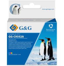 Картридж струйный G&G GG-C9352A многоцветный (11мл) для HP DJ 3920/3940/D1360/D1460/D1470/D1560/D2330/D2360/D2430/D2460/F370/F375/F380/F2180/F2187/F2224/F2280/F2290/F4140/F4172/F4180/F4190