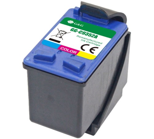 Картридж струйный G&G GG-C9352A многоцветный (11мл) для HP DJ 3920/3940/D1360/D1460/D1470/D1560/D2330/D2360/D2430/D2460/F370/F375/F380/F2180/F2187/F2224/F2280/F2290/F4140/F4172/F4180/F4190