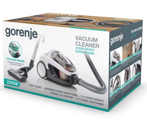 Пылесос Gorenje VC2301SPWCY белый