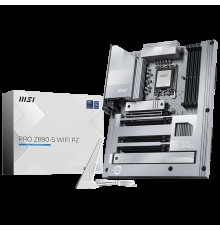 Материнская плата MSI PRO Z890-S WIFI PZ Z890, LGA1851, 4*DDR5, 4*PCIEx16, 3*M.2, 2*TypeC, 6*USB3.2Gen1, 4*USB2.0, 4*SATA3.0, 2.5G, Type-C(DP), DP, HDMI, ATX, RTL