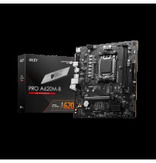 Материнская плата MSI PRO A620M-B A620, AM5, 2*DDR5, 1*PCIEx16, 1*PCIEx1, 1*M.2, 6*USB3.2Gen1, 6*USB2.0, 4*SATA3.0, 2.5G, VGA, HDMI, M-ATX, RTL
