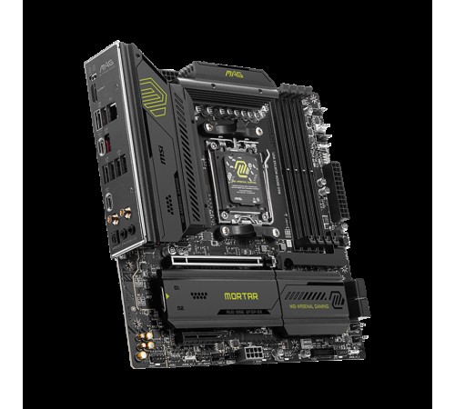 Материнская плата MSI MAG B850M MORTAR WIFI B850, AM5, 4*DDR5, 1*PCIEx16, 1*PCIEx4, 3*M.2, 3*TypeC, 3*USB3.2Gen2, 6*USB3.2Gen1, 4*USB2.0, 4*SATA3.0, 5G, HDMI, M-ATX, RTL