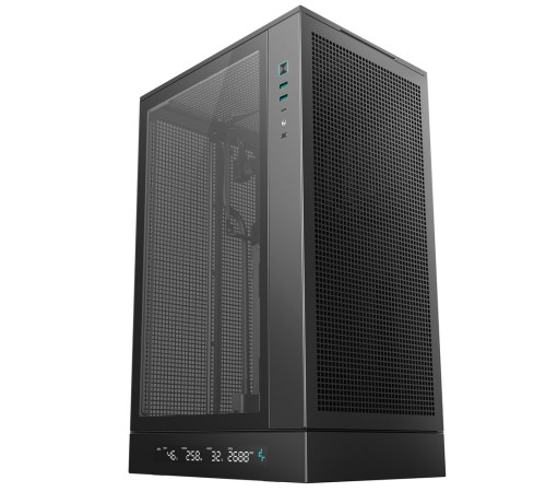 Корпус MiniTower Deepcool CH270 black (Mini-ITX, без БП, 2*Type A+USB Type-C) (R-CH270-BKNDM0-G-1)