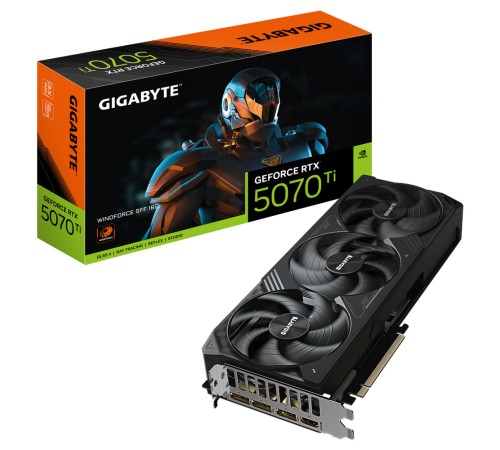 Видеокарта Gigabyte RTX5070Ti WINDFORCE SFF 16GB GDDR7 256bit 3xDP HDMI 3FAN RTL