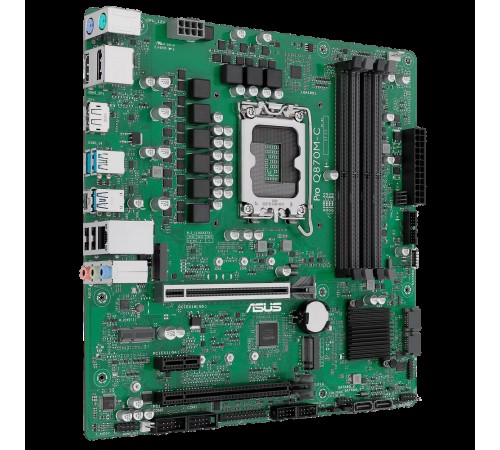 Материнская плата ASUS PRO Q870M-C-CSM LGA1851 mATX 4хDDR5 2хPCIEx16 PCIEx1 2xM.2 USB-C DP HDMI GLAN