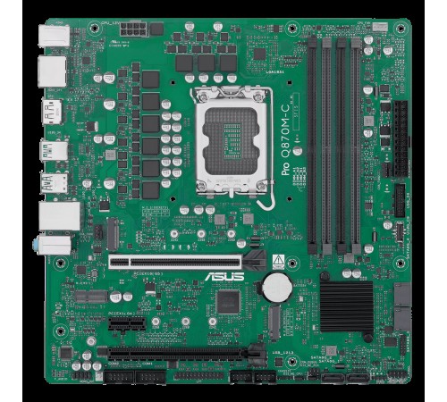 Материнская плата ASUS PRO Q870M-C-CSM LGA1851 mATX 4хDDR5 2хPCIEx16 PCIEx1 2xM.2 USB-C DP HDMI GLAN