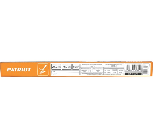 Электроды Patriot АНО-21 D4мм L450мм 1000гр (605012040)