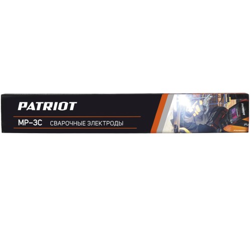 Электроды Patriot МР-3С D3мм L350мм 1050гр (605012005) Электроды Patriot МР-3С D3мм L350мм 1050гр (605012005)