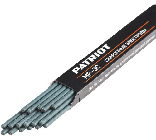 Электроды Patriot МР-3С D4мм L450мм 1050гр (605012010) Электроды Patriot МР-3С D4мм L450мм 1050гр (605012010)
