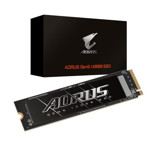 Твердотельный накопитель SSD Gigabyte 2TB M.2 2280 AORUS Gen5 14000 AG514K2TB PCI-Express 5.0x4, NVMe 2.0, 3D TLC NAND, 1400TBW