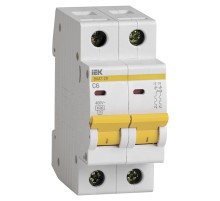 Выключатель автоматический IEK MVA20-2-006-C 6A тип C 4.5kA 2П 400В 2мод белый (упак.:1шт)
