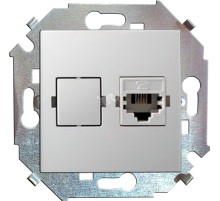 15 Розетка компьютерная RJ45 категория 5е белый