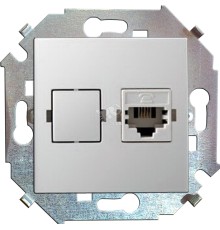 15 Розетка компьютерная RJ45 категория 5е белый