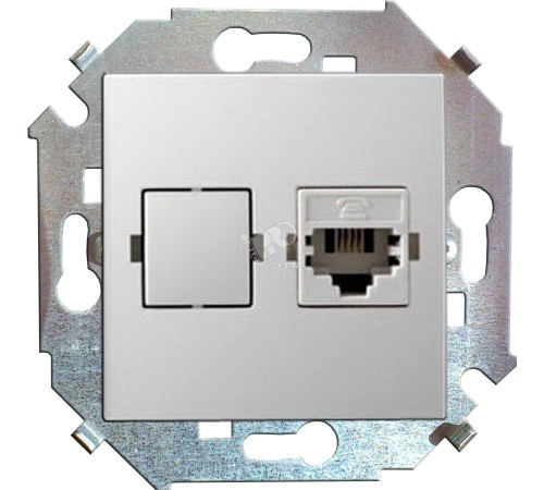 15 Розетка компьютерная RJ45 категория 5е белый