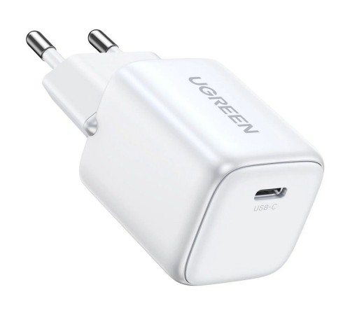 Сетевое зарядное устройство UGREEN CD318 (15324) Nexode 20W USB-C PD GaN Fast Charger EU. Цвет: белый