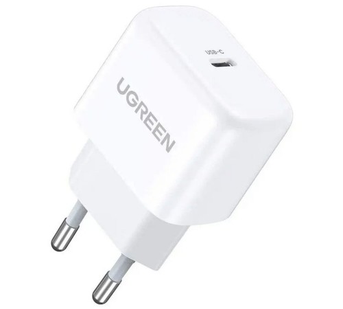 Зарядное устройство UGREEN CD241 (10220) Mini USB-C 20W PD Fast Charger. Цвет: белый Зарядное устройство UGREEN CD241 (10220) Mini USB-C 20W PD Fast Charger. Цвет: белый