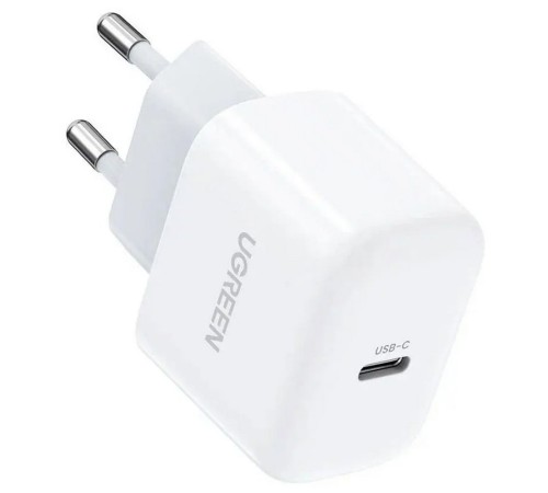 Зарядное устройство UGREEN CD241 (10220) Mini USB-C 20W PD Fast Charger. Цвет: белый Зарядное устройство UGREEN CD241 (10220) Mini USB-C 20W PD Fast Charger. Цвет: белый