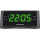 Радиобудильник Harper HCLK-1006 черный LED подсв:зеленая часы:цифровые AM/FM