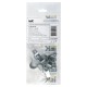 Скоба IEK CMAT11-19-010 двухлапковый 19мм оцинкованная сталь белый (упак.:10шт)