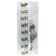 Скоба IEK CMAT11-25-010 двухлапковый 25мм оцинкованная сталь белый (упак.:10шт)