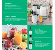 Соковыжималка шнековая Scarlett SC-JE50S59 белый