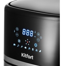 Аэрогриль Kitfort КТ-2221 черный/серебристый