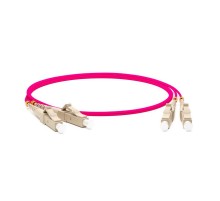 Hyperline FC-D2-504-LC/PR-LC/PR-H-2.5M-LSZH-MG Патч-корд волоконно-оптический (шнур) MM 50/125(OM4), LC-LC, duplex, 10G/40G, LSZH, 2.5 м