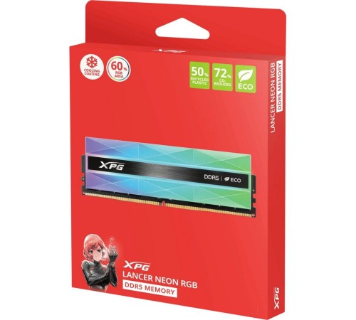Модуль памяти DIMM DDR5-6000 32GB (16GBx2) RGB AX5U6000C3016G-DCLANRSG A-DATA