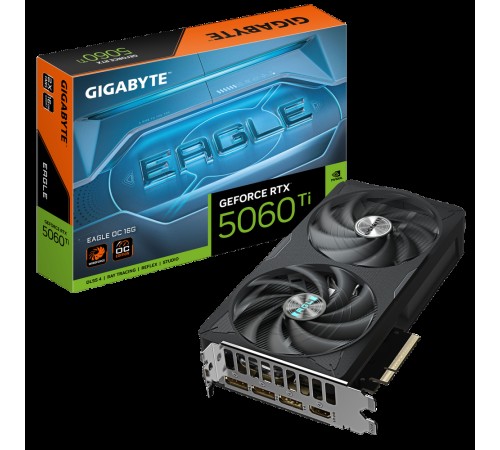 Видеокарта Gigabyte RTX5060Ti EAGLE OC 16GB GDDR7 128 bit 3xDP HDMI 2FAN RTL