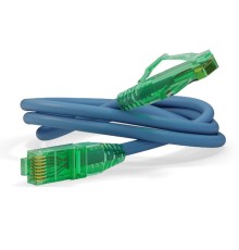 Кабельная сборка Hyperline PC-LPM-UTP-RJ45-RJ45-C6A-1M-LSZH-BL Патч-корд U/UTP, Cat.6a (100% Fluke Component Tested), 10G, LSZH, 1м, синий
