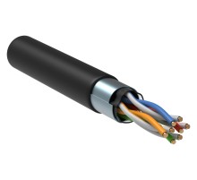 Кабель информационный ITK Generica BC3-C5E04-339-305-G кат.5е F/UTP общий экран 4X2X24AWG LDPE внешний 305м черный