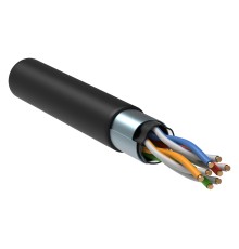 Кабель информационный ITK Generica BC3-C5E04-339-305-G кат.5е F/UTP общий экран 4X2X24AWG LDPE внешний 305м черный