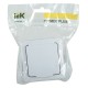 Розетка силовая (2розет.) IEK Гермес PLUS (ERMP22-K01-16-54-EC) откр. зазем. крыш. IP54 белый (упак.:1шт)