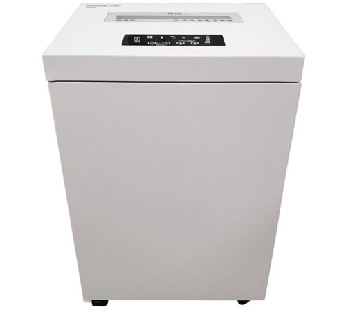 Шредер Office Kit S500 (2х15) белый (секр.P-5)/фрагменты/17лист./50лтр./скрепки/скобы/пл.карты/CD