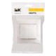 Выключатель IEK Кварта скрыт. 2кл. IP20 белый (упак.:1шт) (EVK20-K01-10-DM)