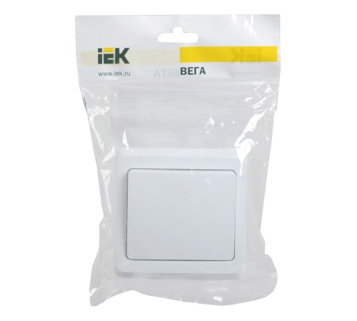 Выключатель IEK Вега скрыт. 1кл. IP20 белый (упак.:1шт) (EVV10-K01-10-DM)
