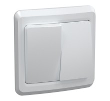 Выключатель IEK Вега скрыт. 2кл. IP20 белый (упак.:1шт) (EVV20-K01-10-DM)
