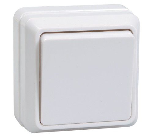 Выключатель IEK Октава откр. 1кл. IP20 белый (упак.:1шт) (EVO10-K01-10-DC)