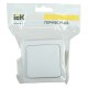 Выключатель IEK Гермес Plus откр. 1кл. с подсветкой IP54 белый (упак.:1шт) (EVMP10-K01-10-54-EC)