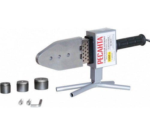 Сварочный аппарат для пластиковых труб Ресанта АСПТ-1000А раструбная (кейс в комплекте)