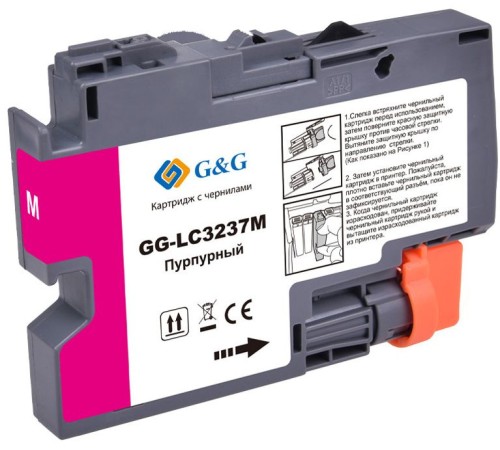 Картридж струйный G&G GG-LC3237M пурпурный (18.4мл) для Brother HL-J6000DW/J6100DW
