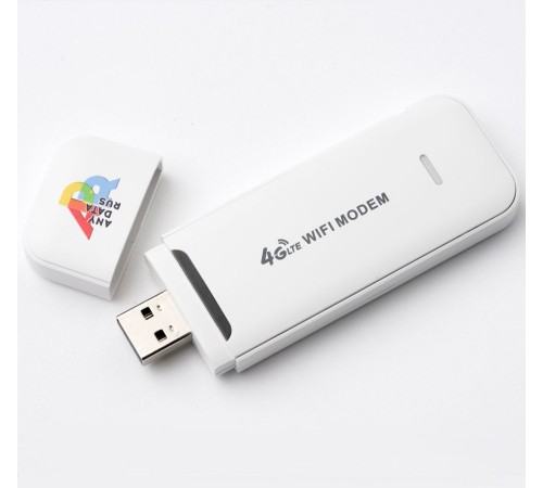Модем 3G/4G Anydata W150 USB Wi-Fi Firewall +Router внешний белый