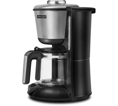 Кофеварка капельная Rondell 1100-RE-01 1000Вт серебристый/черный Кофеварка капельная Rondell 1100-RE-01 1000Вт серебристый/черный