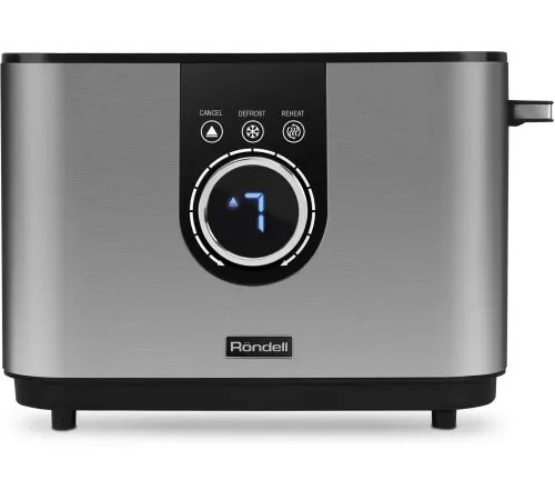 Тостер Rondell RDE-1202, серебро/черный Тостер Rondell RDE-1202, серебро/черный
